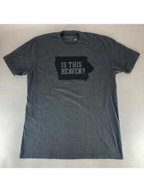 Baseballism Gray Is This Heaven Short Sleeve Crewneck Shirt Mens XL